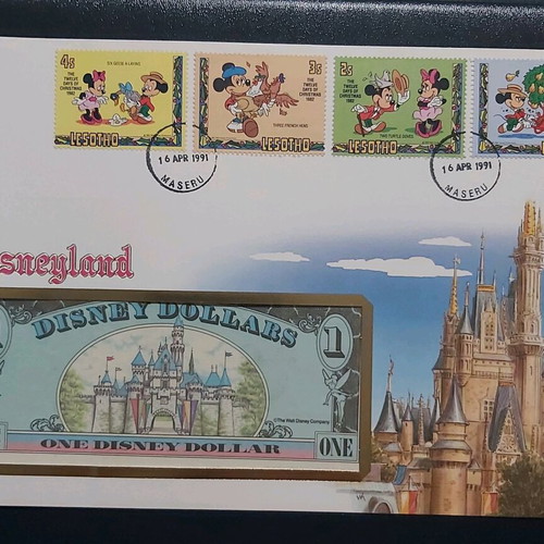 FDC Lesotho 1991 θέμα Disneyland σαν καινούργιο