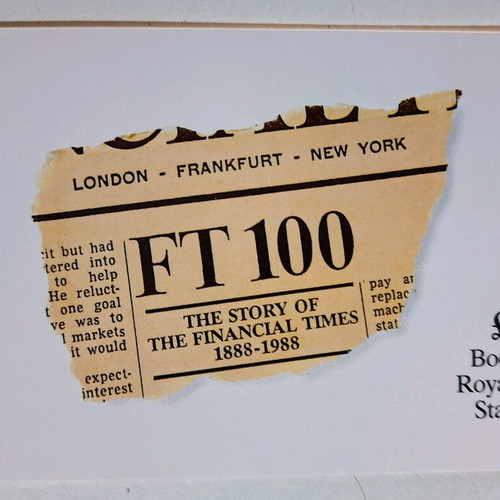 Financial Times 1888-1988 stamp booklet new