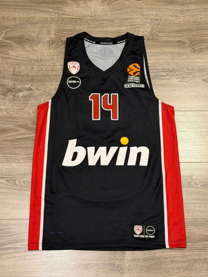 Olympiacos Basketball Jersey Sasha Venzekov 2022-23 Third Kit Medium New