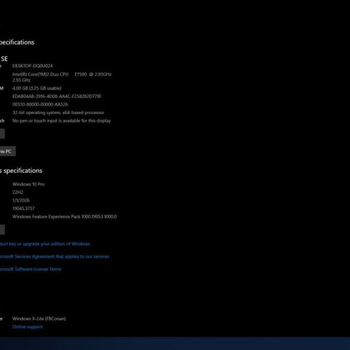 Lenovo ThinkCentre SFF desktop computer used with LG 20" monitor