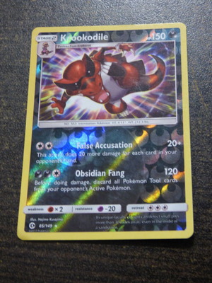 Krookodile 85/149 Rare Holo Sun & Moon Base Set Pokemon Card μεταχειρισμένη