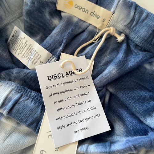 Ocean Drive tie-dye sweatshirt set new, white and blue, size S