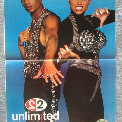 Beverly Hills Luke Perry & 2 Unlimited poster like new