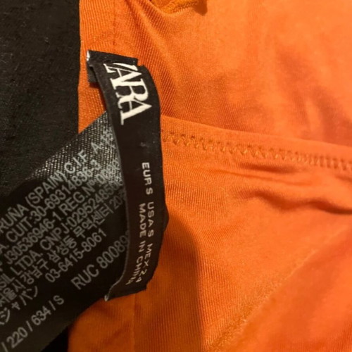 Zara one-piece swimsuit like new, size small, orange
