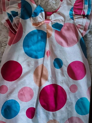 Shein girls' dress 2-3 years like new, white multicolor