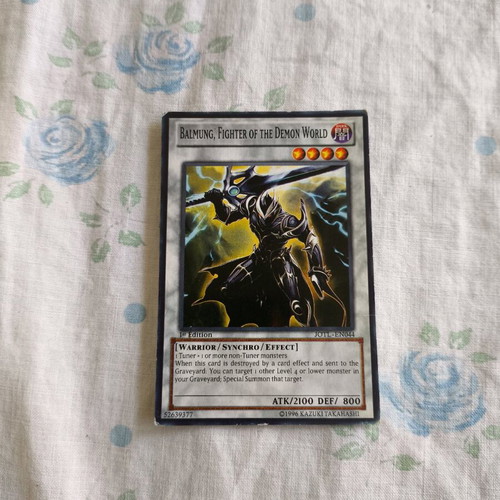 Balmung fighter of the demon world Yugioh card used