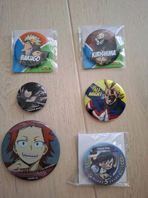 Κονκάρδες My Hero Academia καινούριες αχρησιμοποίητες, αυθεντικό merch