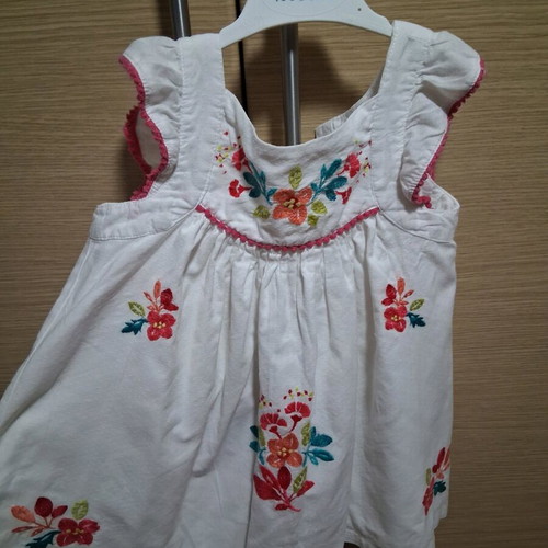Dpam children's dress like new, cotton embroidered, 92 cm