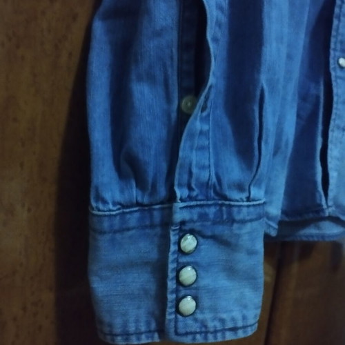 Replay M4860 Western Shirt XL like new, blue denim