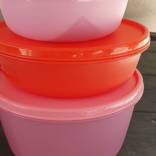 Tupperware modular food container set, 5 pieces