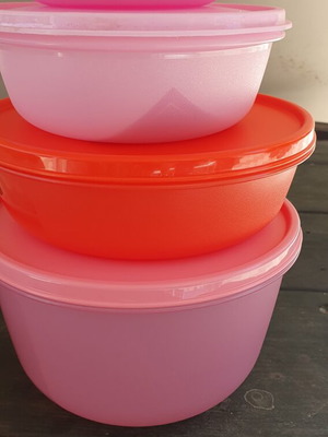 Σετ 5 δοχεία φαγητού Tupperware μοντούλαρ καινούργιο