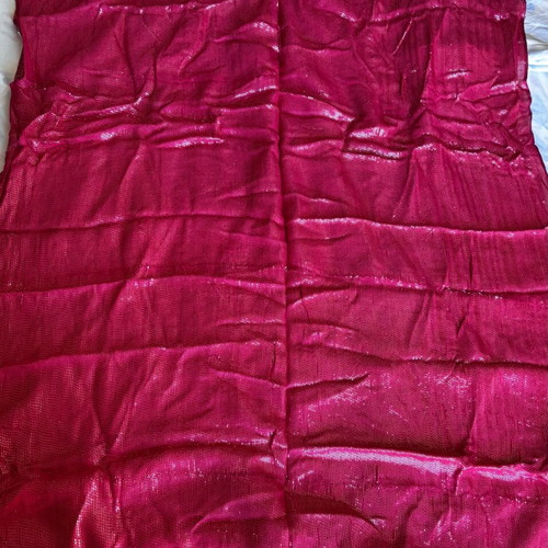 Basmina scarf like new, dark red, viscose and lurex, winter accessory