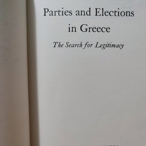Parties and Elections in Greece used book in English