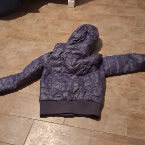 Children's purple hooded jacket, size XS