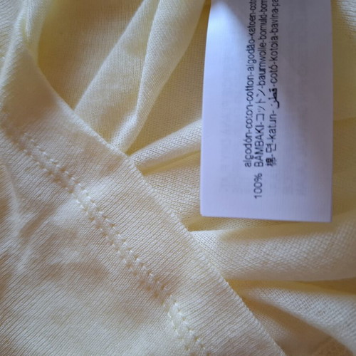 Zara blouse new, 100% cotton, pale yellow, size L