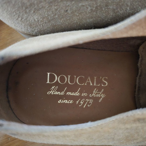 Doucal's Suede Oxford Shoes, beige
