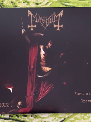 Mayhem Live Athens Fuzz Club 4.5.22 2 CD-R unofficial limited edition
