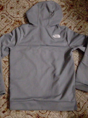 The North Face hoodie used, small, grey and black