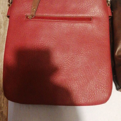 Benetton women's bags, three leather and one felt shirt bag