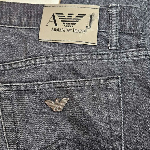 Armani Jeans men's grey cotton jeans, size L