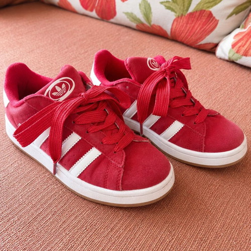 Adidas Campus sneakers like new, red and white, size 35