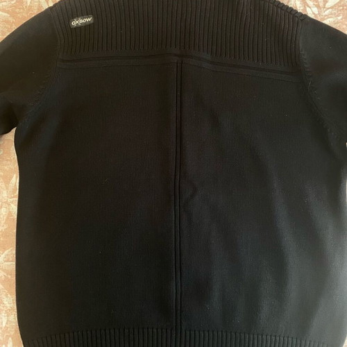 Oxbow Men's Black Cardigan Like New, Narrow Fit Large