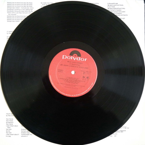 John Lennon & Yoko Ono Milk and Honey vinyl used, pop