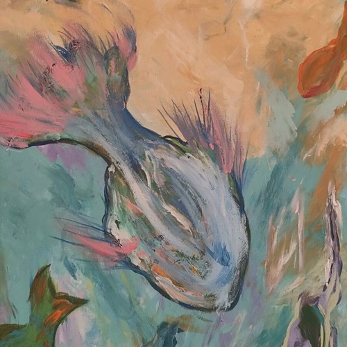 Painting "Vythos" acrylic on canvas new, Jereme K.