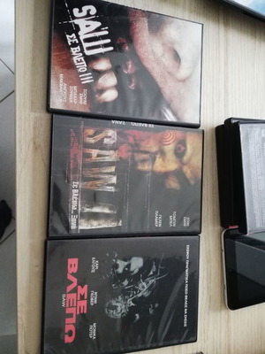 Τριλογία Saw DVD μεταχειρισμένη, σε πολύ καλή κατάσταση, υπότιτλοι