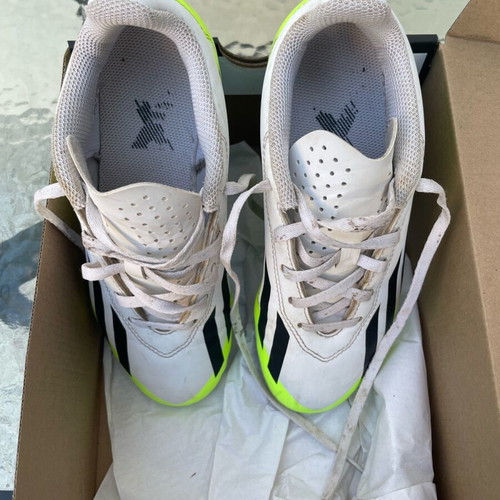 Adidas kids football shoes used, size 36, white and green