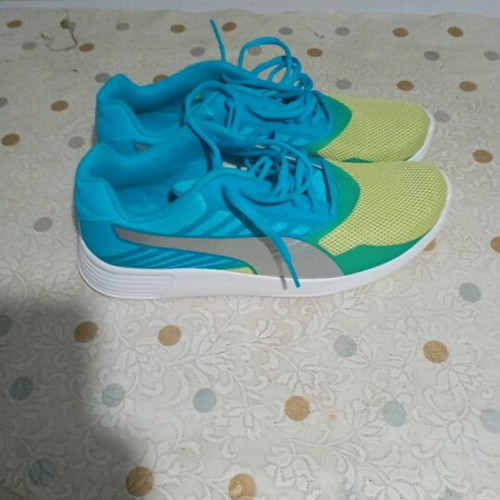 Puma shoes new, yellow and turquoise, size 44, athletic