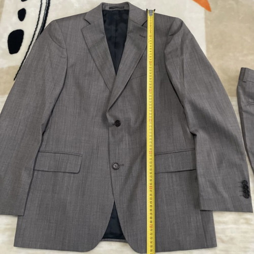 Tom Frank coarse wool gray suit No 50 like new