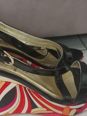 Rokail colorful summer platform shoes new, size 39