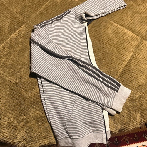 Adidas jacket used, size M, black and gray