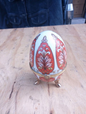 Porcelain egg like new, 10 cm height, Easter gift