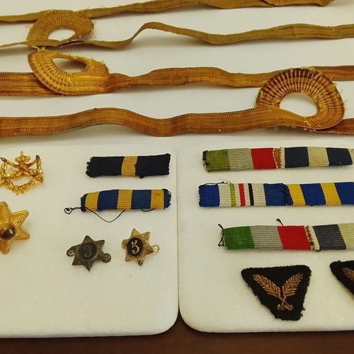 Military insignia collection used, Greek Army and Royal Gendarmerie