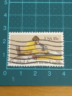 United States stamp 1981 like new, International Year of the Disabled