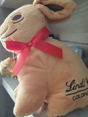 Lindt plush bunny toy, Easter decoration