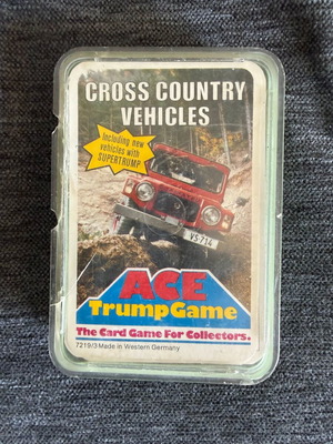 Cross Country Vehicles παιχνίδι με κάρτες μεταχειρισμένο, συλλεκτικό σετ 32