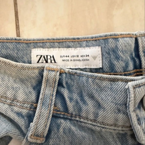 Zara cargo jeans size 44, blue