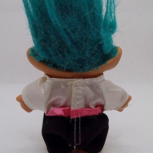 Efxoulis Troll Blue Hair like new, 10 cm height