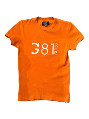 Guess orange T-shirt with logo used, size XS