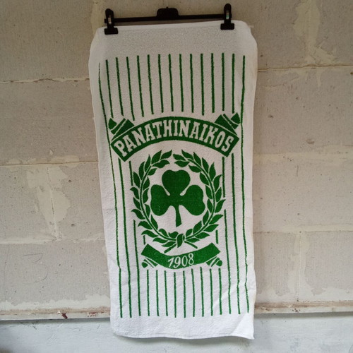 Panathinaikos collectible towel new cotton from 1990s