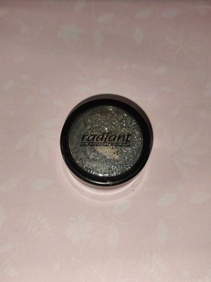Radiant eyeshadow used, silver loose