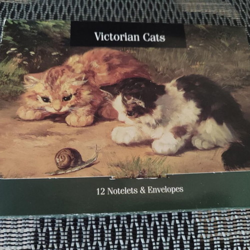 Victorian cats postcards like new, set of 12 with envelopes