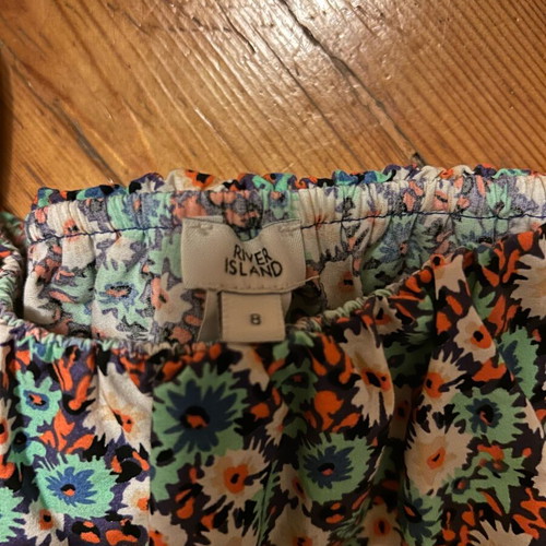 Crop top floral used River Island, multicolor, size S