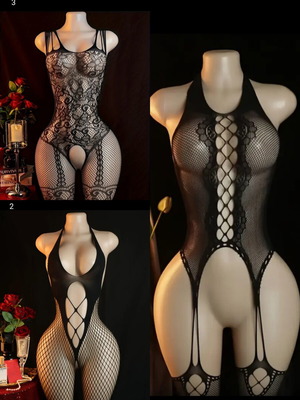 Sexy lingerie set of 3 pieces black, new