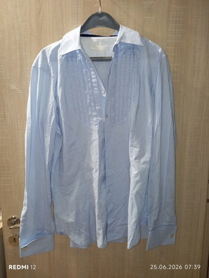 Ermanno Scervino shirt like new, blue, size XL
