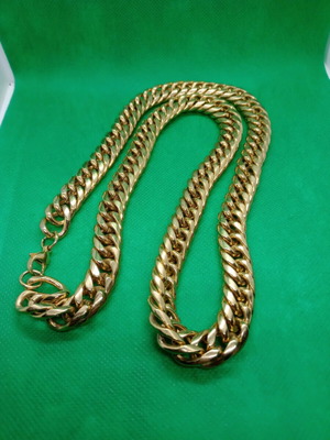 Royal gold plated chain made of pure stainless steel new
