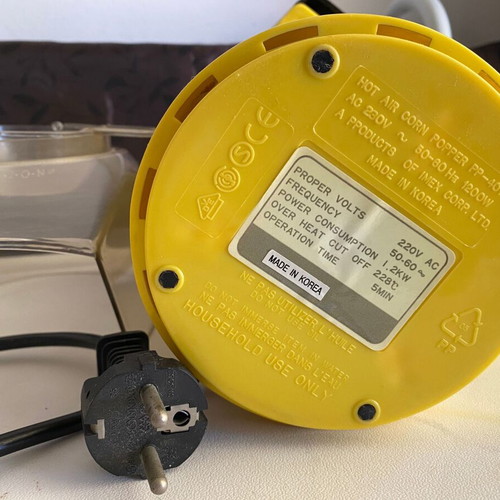 Popcorn machine used, made in South Korea